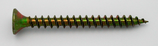 FER 5461 Caja Profesional Cart/ón Tornillo para Aglomerado Cabeza Plana Pozi 6x100 Bicromatado